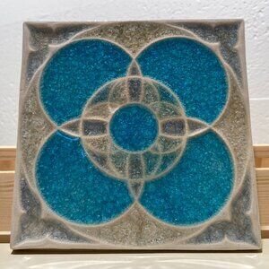 Trikeenan Tileworks Geometric Glass & Ceramic Tile Trivet